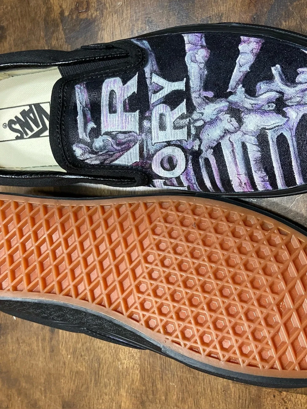 Custom Fear Factory Ltd Ed Van’s Slip Ons
